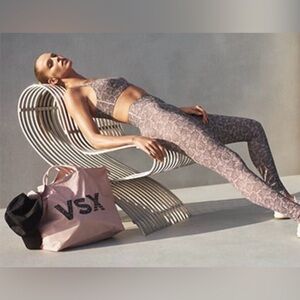 PINK Victoria's Secret Light Pink VSX Logo Tote